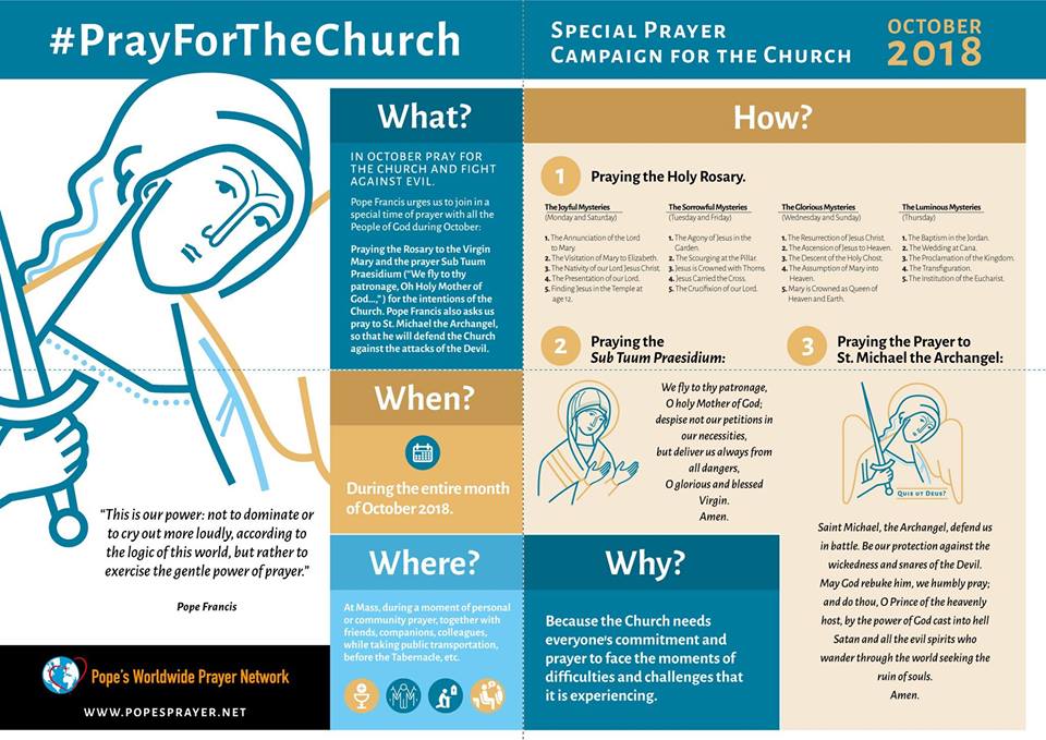 Download the official booklets for the Pope’s special October intention